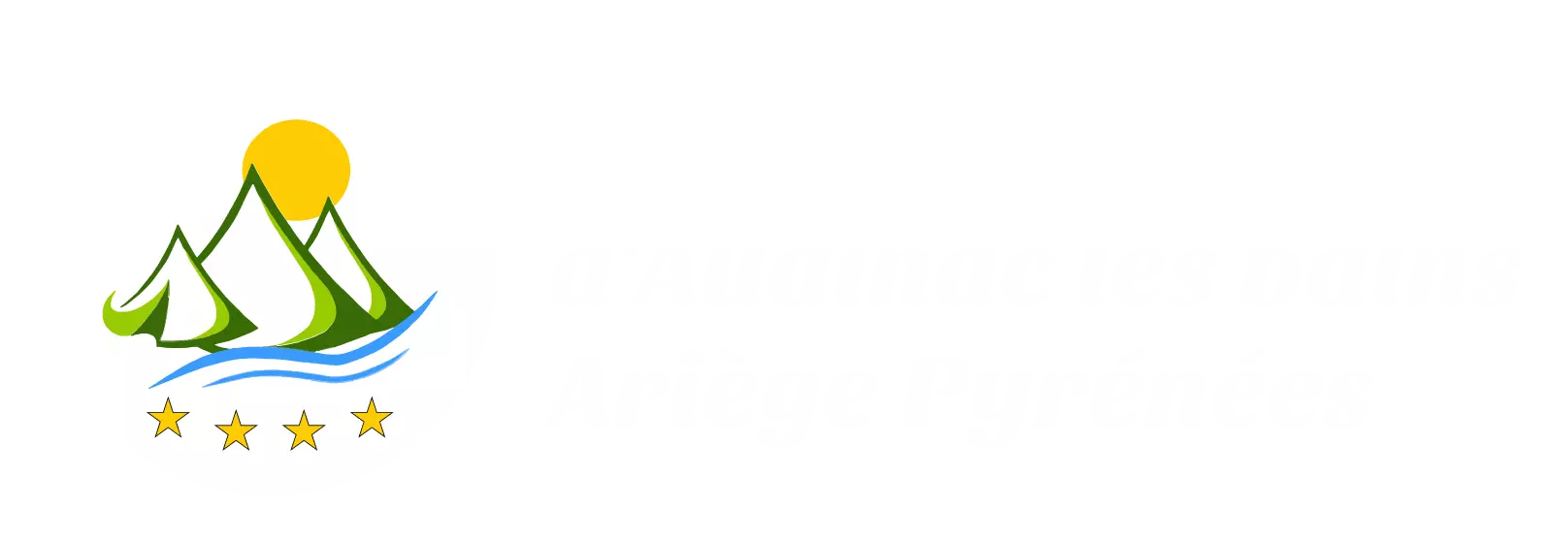 logo camping horizontale fond vert 2026